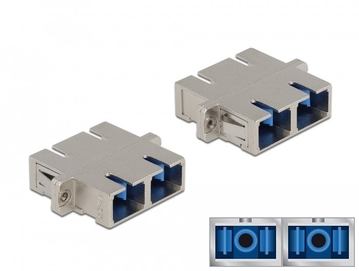 Delock Lwl Adaptador Sc Duplex Hembra A Sc Duplex Hembra Singlemode Metal