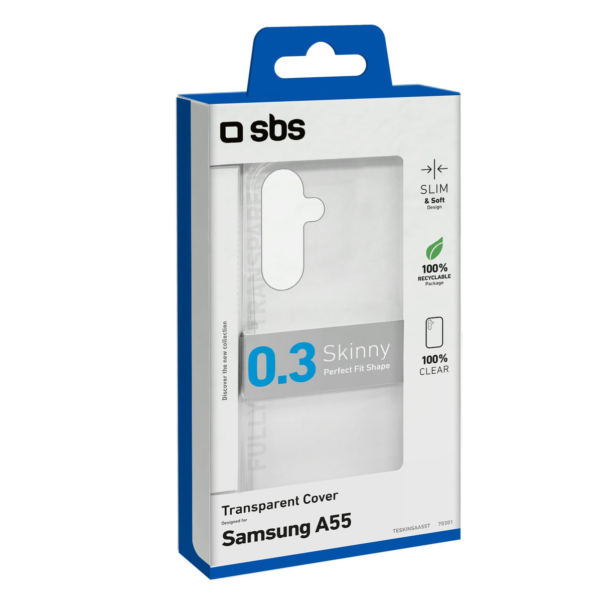 EAN 8018417470301 - SBS TESKINSAA55T funda para teléfono móvil 16,8 cm (6.6") Transparente imagen 2