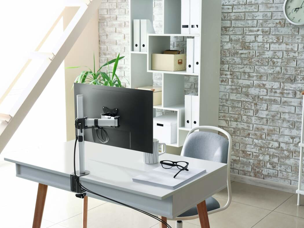 EAN 4005546734989 - Durable 509423 soporte para monitor 68,6 cm (27") Pared Plata imagen 3
