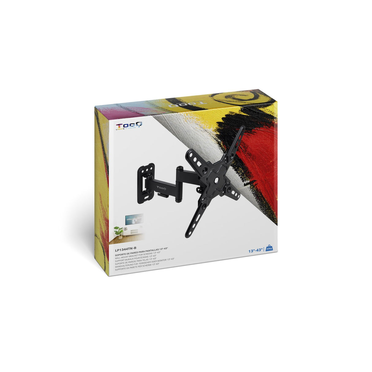 EAN 8433281014503 - TooQ LP1344TN-B soporte para TV 109,2 cm (43") imagen 5