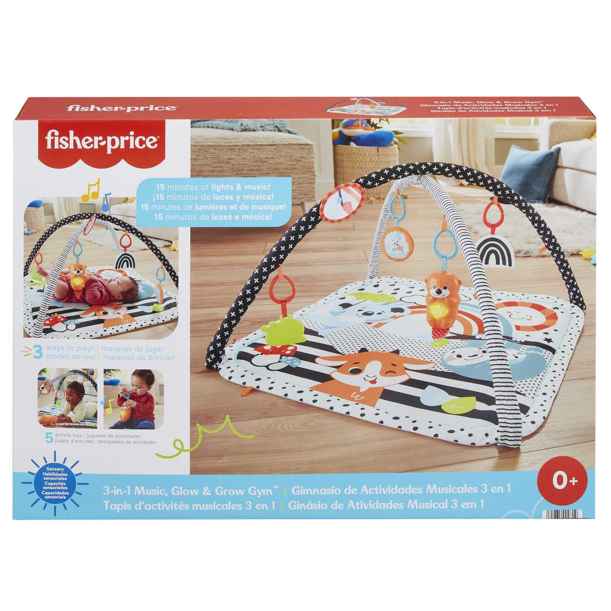 EAN 0194735000319 - Fisher-Price HBP41 gimnasio para bebé y tapete de juego Tela, Plástico Multicolor Gimnasio para bebés imagen 7