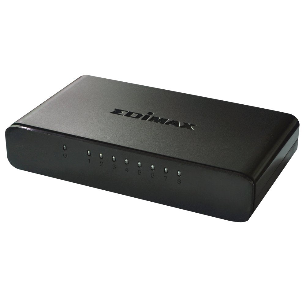 EAN 4710700929254 - Edimax ES-3308P V2 switch Gestionado Fast Ethernet (10/100) Negro imagen 1