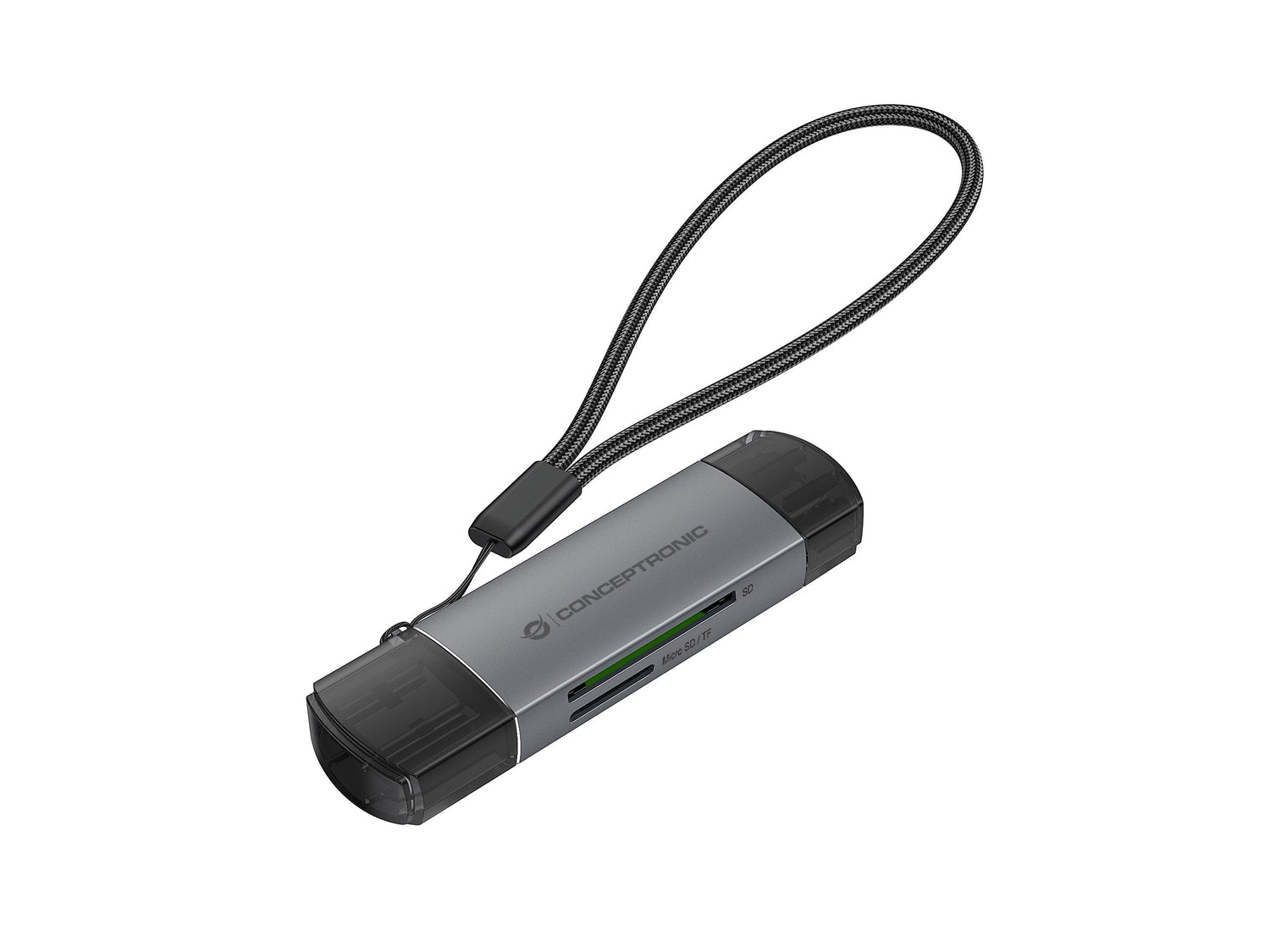 Lector De Tarjetas Conceptronic Usb-C Usb-A -> Micro Sd Tf Sw