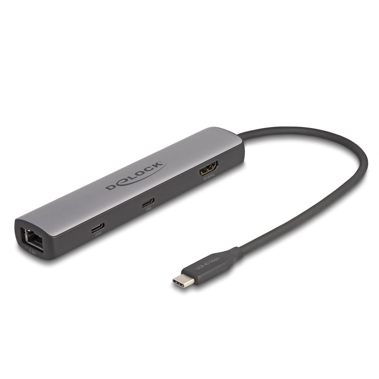 Delock 87865 Dockingstation Usb 40 Gbps Usb Type-C 8k - Hdmi / Usb 10 Gbps / 2,5 Gigabit Lan / Pd 3.0 100 W