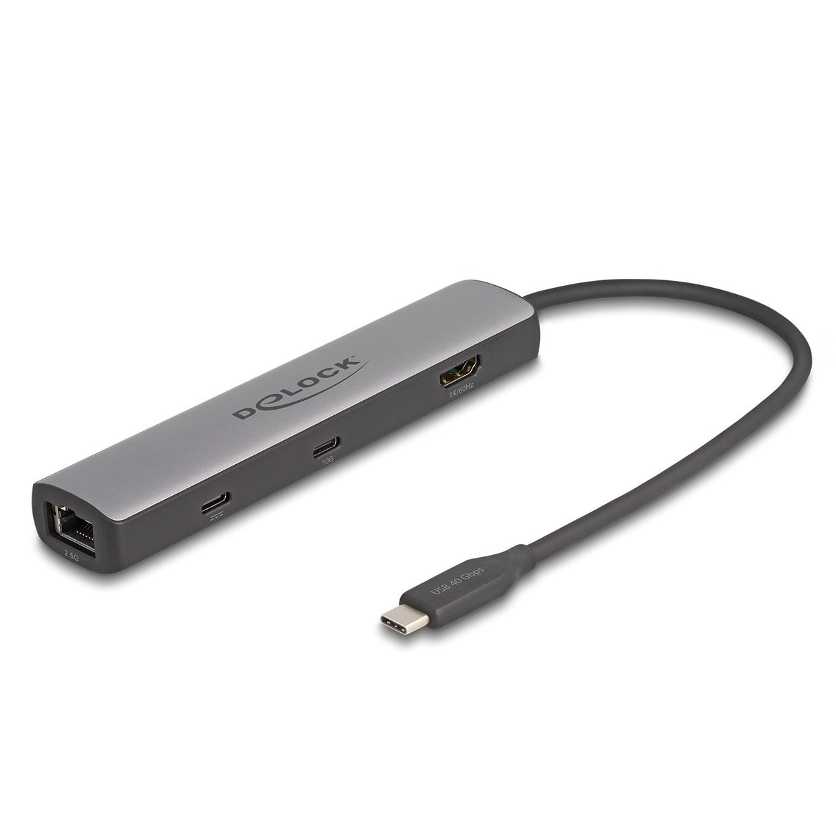 EAN 4043619878659 - DeLOCK 87865 base para portátil y replicador de puertos Alámbrico USB 3.2 Gen 2 (3.1 Gen 2) Type-C Negro, imagen 1