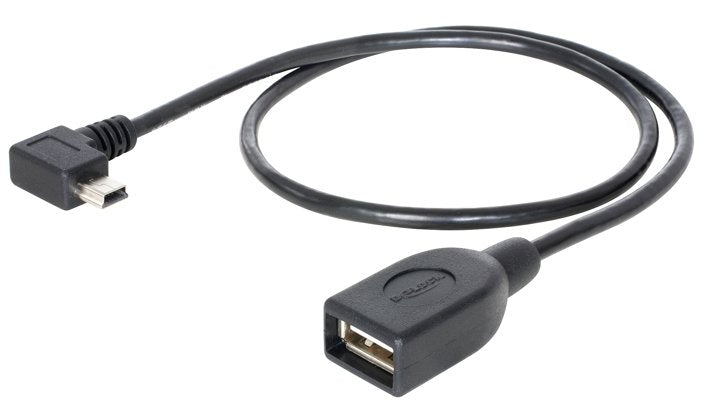Delock Cable Usb Mini Conector Macho Angulado > Usb 2.0-A Conector Hembra Otg 50 Cm