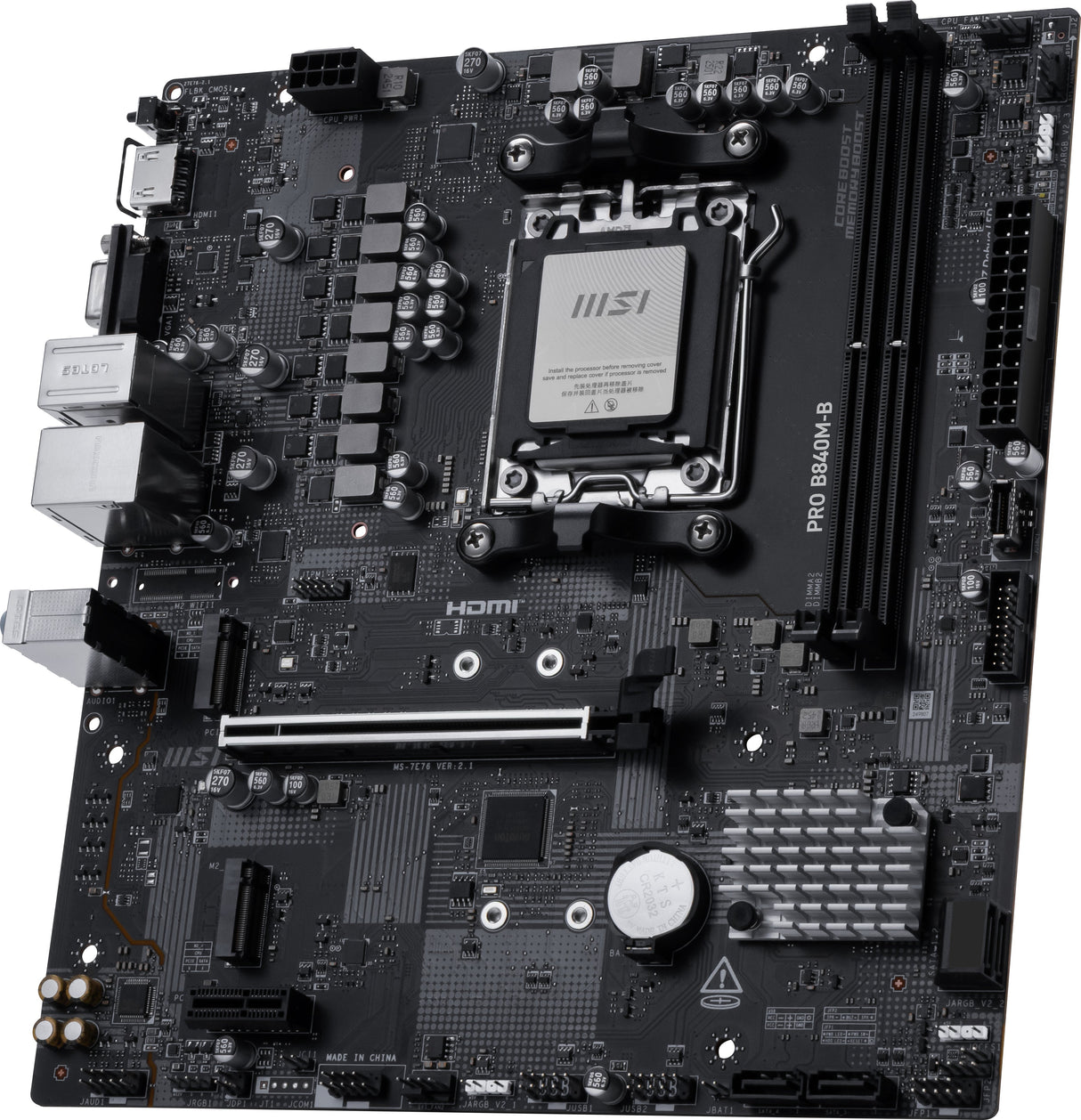 EAN 4711377360166 - MSI PRO B840M-B placa base AMD B840 Zócalo AM5 micro ATX imagen 4