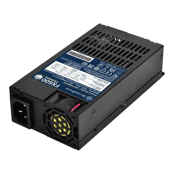 Fuente De Alimentación Para Silverstone Sst-Fx600-Pt Negra, 2x Pcie, 600 Vatios Sst-Fx600-Pt