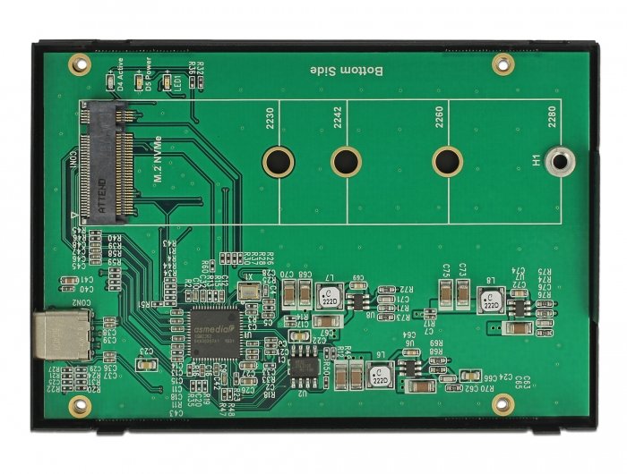 Delock 42609 Caja Para Disco Duro Externo Caja Externa Para Unidad De Estado Sólido (Ssd) Negro M.2, Caja De Unidades Negro, Caja Externa Para Unidad De Estado Sólido (Ssd), M.2, Pci Express, 10 Gbit/S, Conexión Usb, Negro