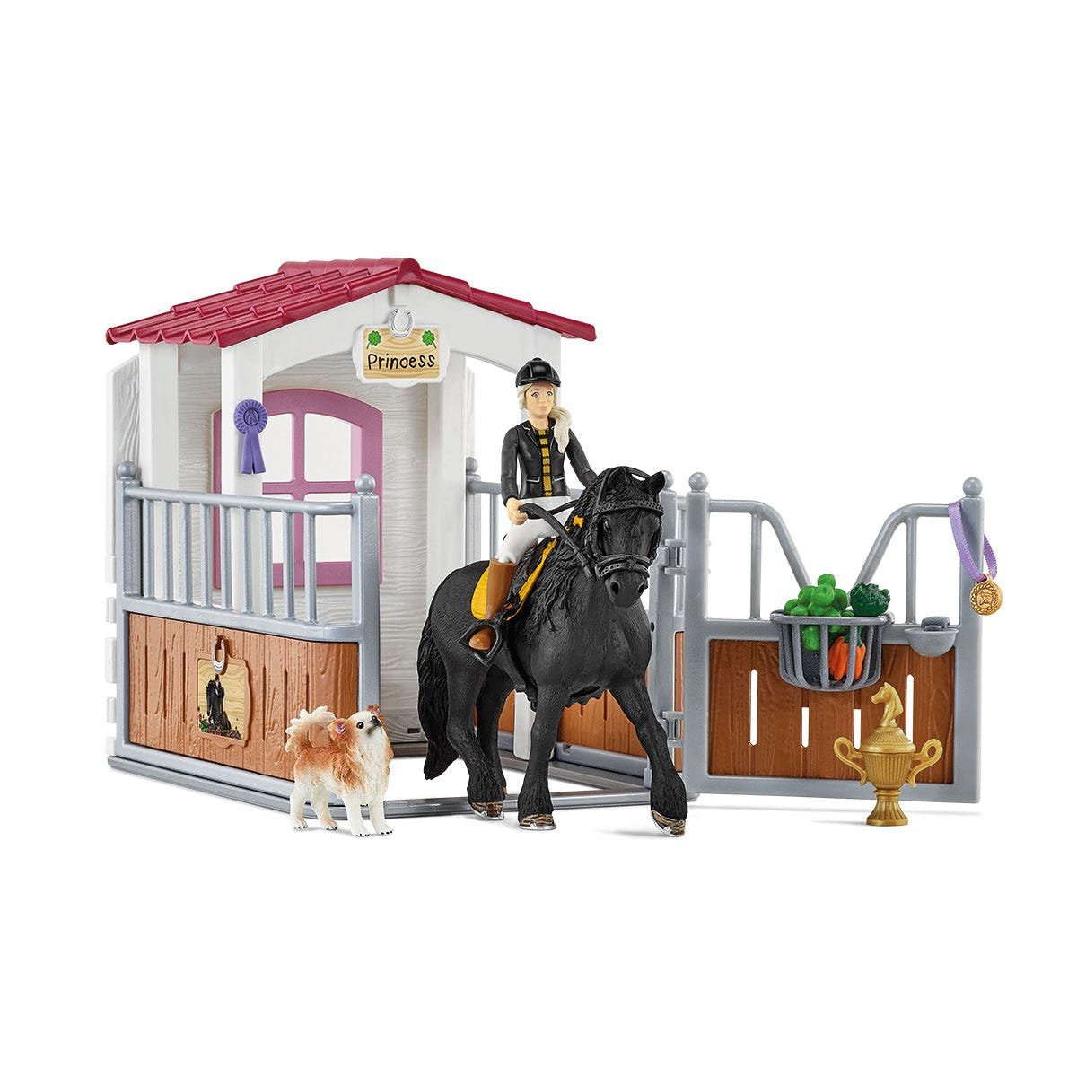 Schleich Caja De Caballo Horse Club Con Tori & Princess, Figura De Juguete