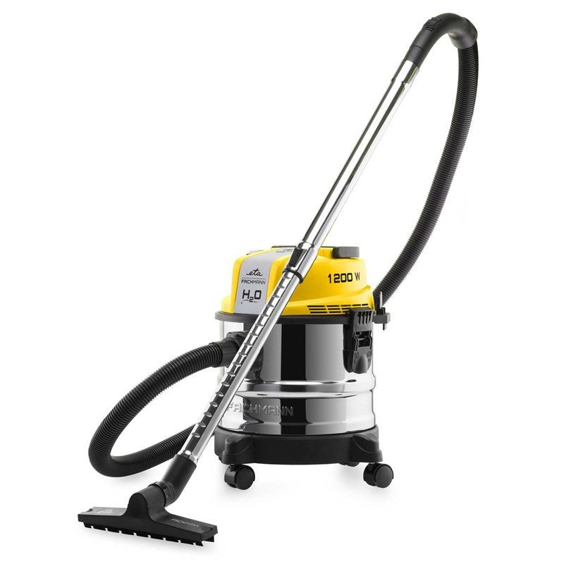 Aspiradora Multiusos Fachmann Eta421190000, 1200 W, Depósito De Polvo De 15 L, Acero Inoxidable Amarillo.