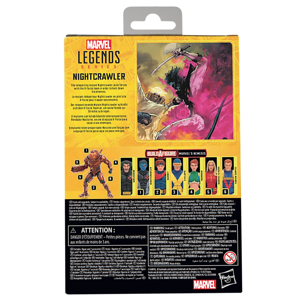 Figura Hasbro Marvel Legends Series Build A Figure Marvels Nemesis X Men Nightcrawler