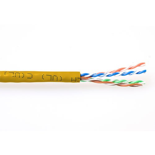 Bobina Cat 6 U/Utp 305m Flexible Amarillo, Awg24 Cu Pvc Act