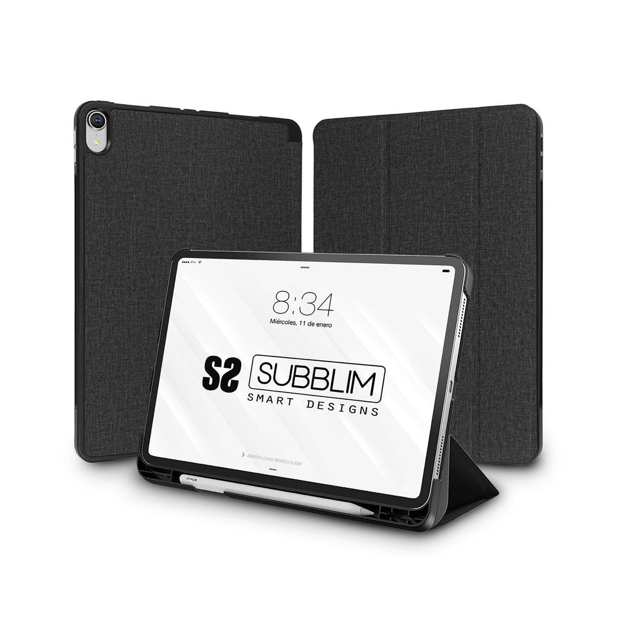 Funda Tablet Ipad 10.9'' 10 Gen Negro Subblim Para Ipad 10.9 De 10ª Generacion