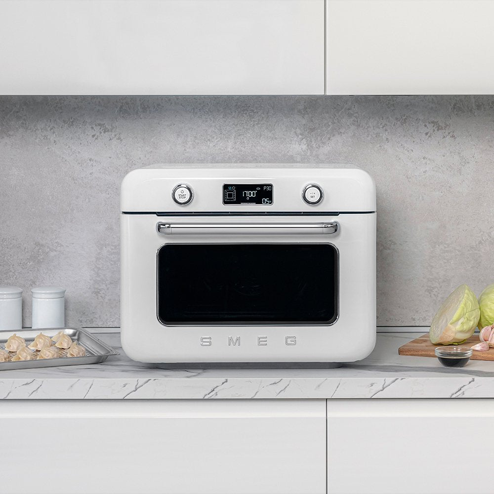 Horno Multifunción De Sobremesa Smeg Estilo Años 50 Con Tecnología Galileo Blanco Cof01wheu