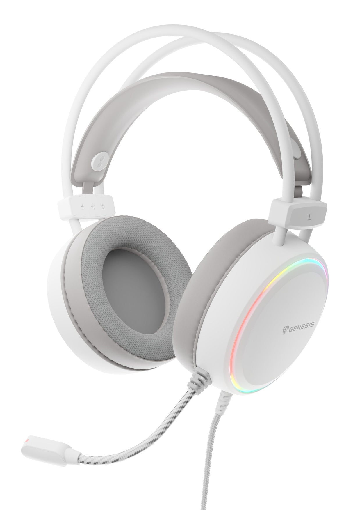 Auriculares Gaming Genesis Neon 613 G2 2.0 Rgb Blanco