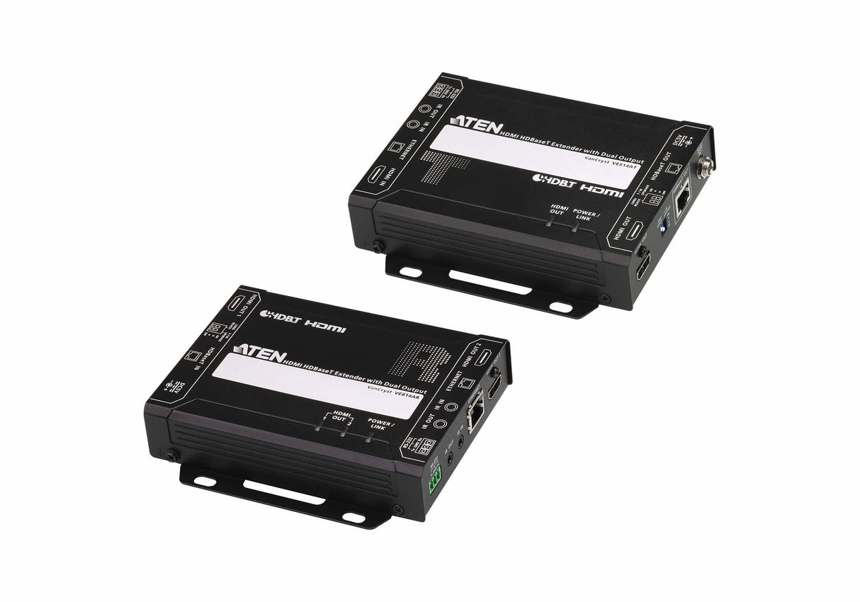 Aten Extensor Hdmi Hdbaset Con Salida Dual (4k A 100 M) (Hdbaset Class A)