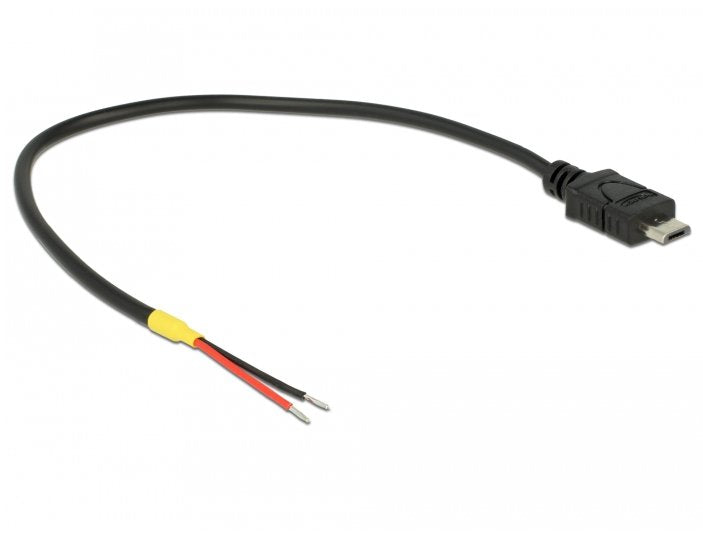 Delock 85541 Cable Micro Usb 2.0 -> 2 X Cables Alimentación 20 Cm Raspberry Pi