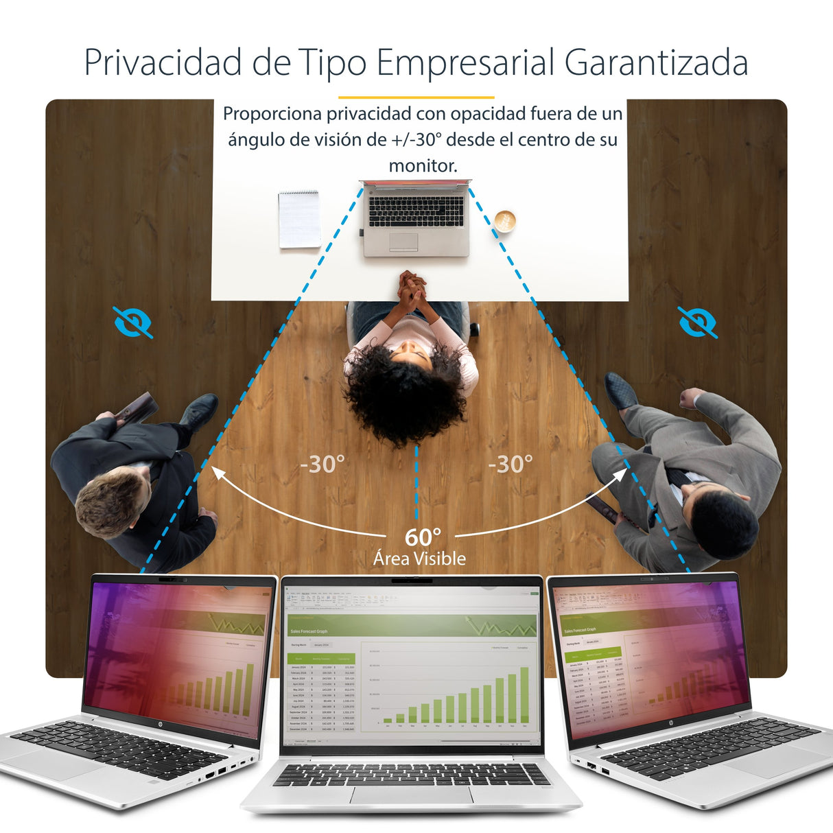 EAN 65030901987 - StarTech.com 156G-PRIVACY-SCREEN filtro para monitor 39,6 cm (15.6") Portátil Filtro de privacidad para pan imagen 8