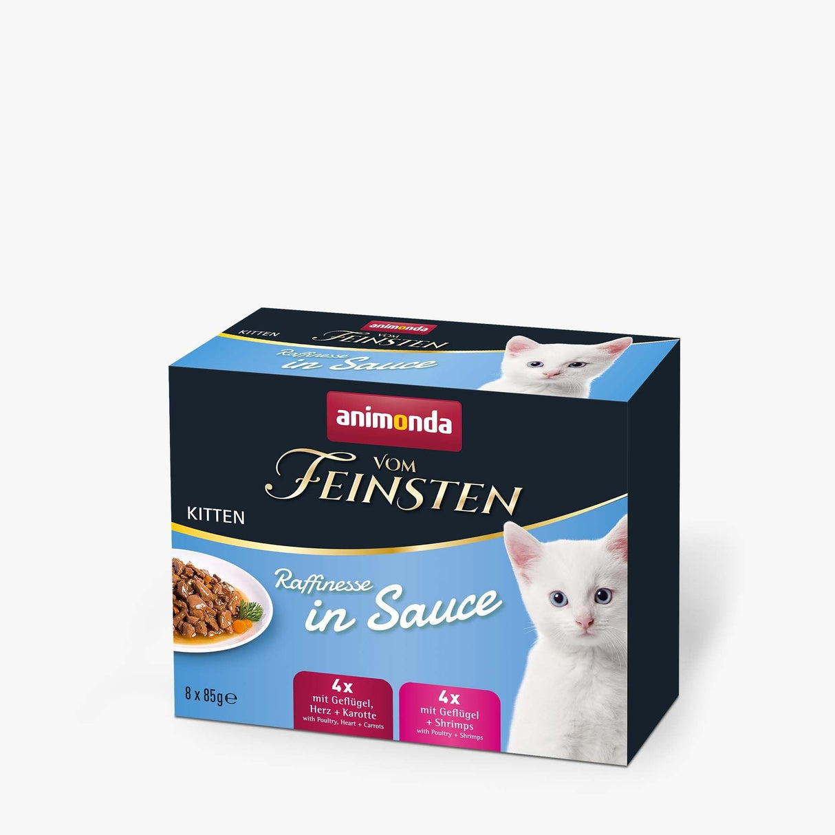 Comida Húmeda Para Gatos Animonda Vom Feinsten Kitten Raffinesse In Sauce 8x85g