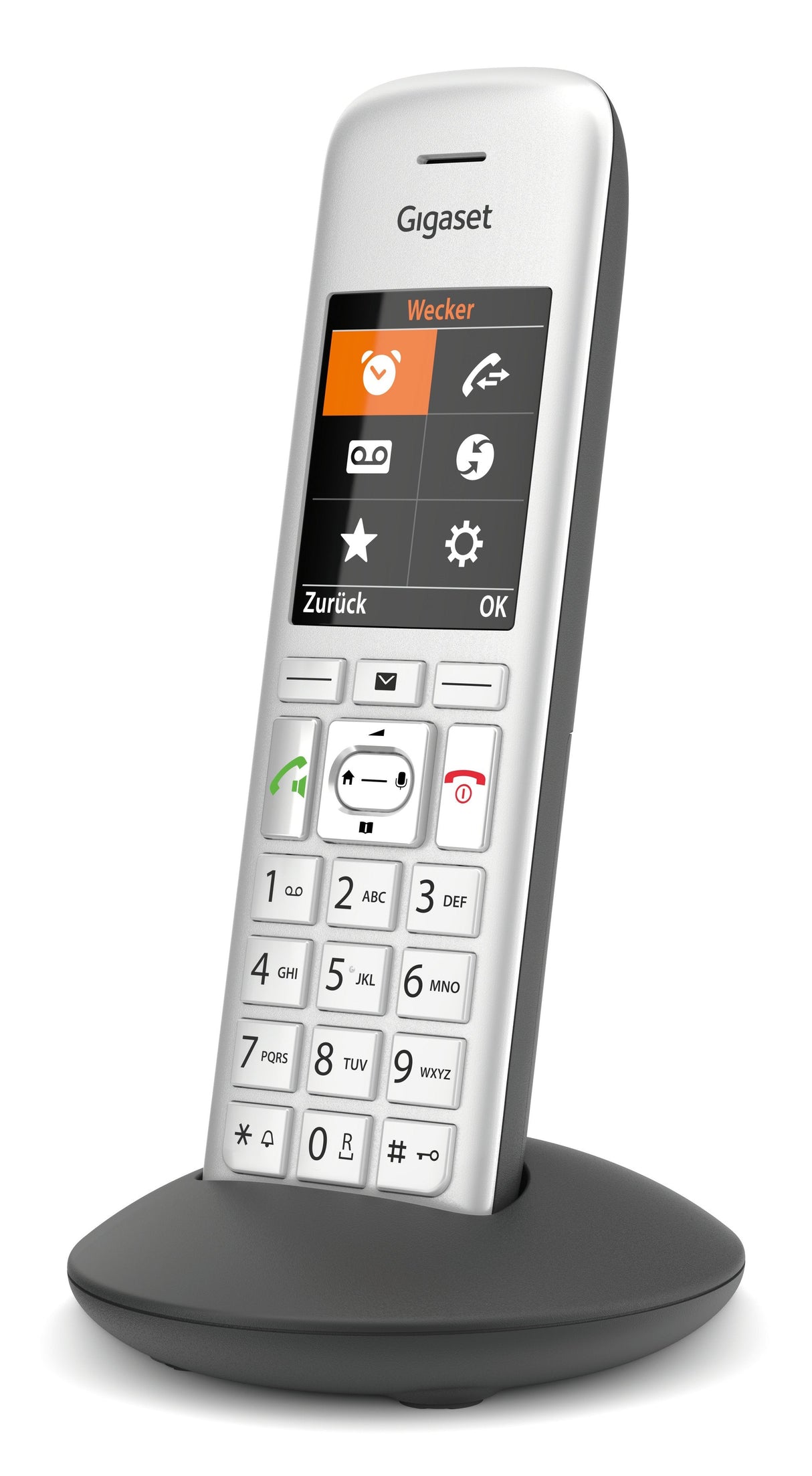 Teléfono Gigaset Ce575hx Dect Identificador De Llamadas Plata