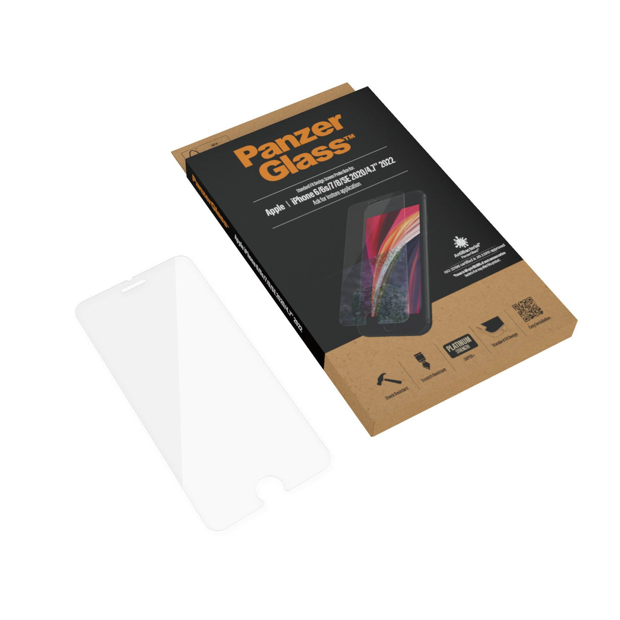 EAN 5711724026843 - PanzerGlass ® Screen Protector iPhone 8 | 7 | 6s | 6 | SE (2020/2022) | Standard Fit Protector de pantall imagen 5