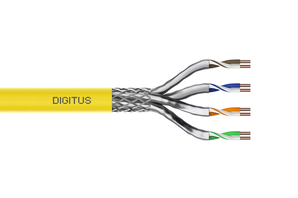 EAN 4016032441670 - Digitus DK-1744-A-VH-5 cable de red Amarillo 500 m Cat7a S/FTP (S-STP) imagen 1