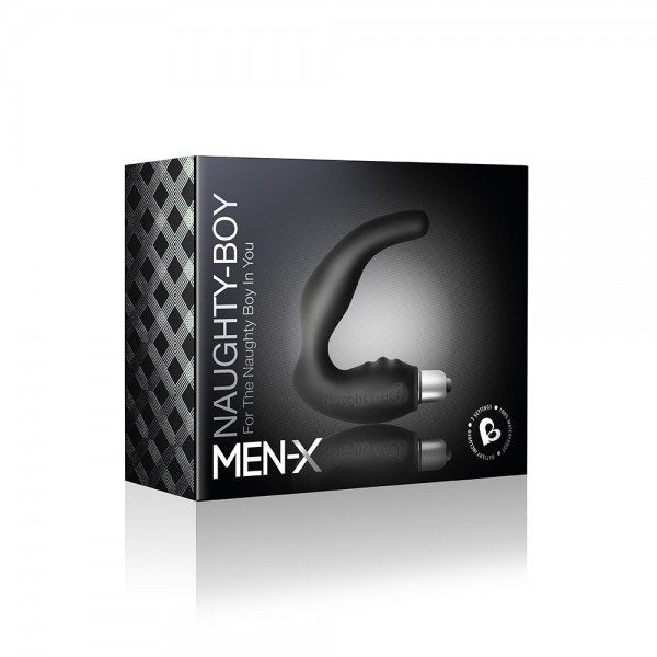 Rocks-Off - Naughty-Boy Masajeador Del Punto G Masculino 7 V Negro