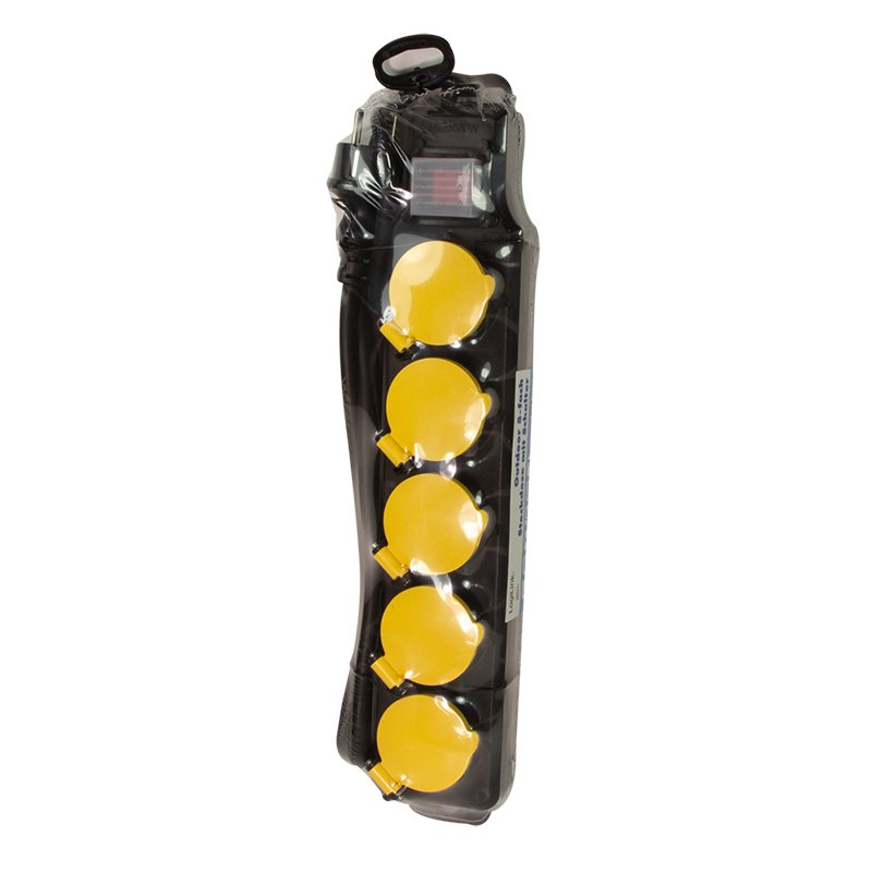 Logilink Regleta De Enchufes De 5 Tomas 5xcee 7/3 Con Interruptor Exteriores