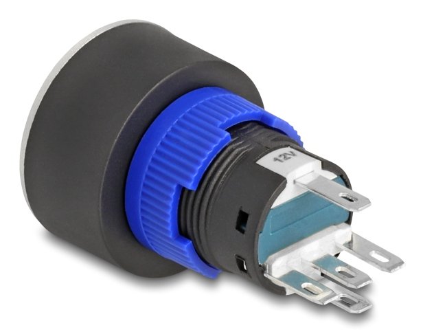 Drucktaster Zum Einbau 22 Mm 5 X Lötanschluss Taster Flach Kunststoff Led Grün
