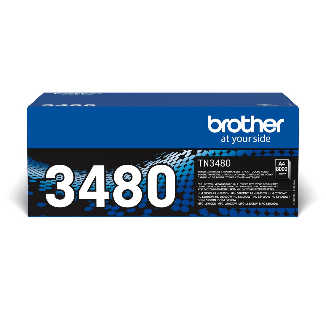 Tóner Original Brother Tn-3480 Alta Capacidad Negro