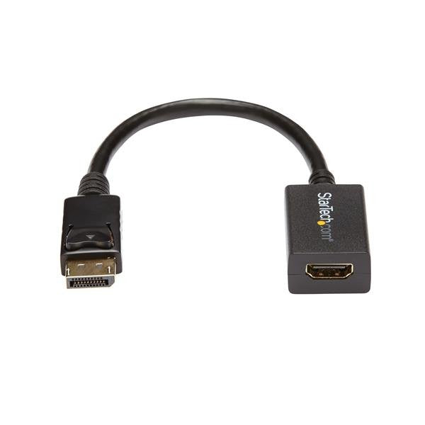 EAN 0065030836876 - StarTech.com DP2HDMI2 adaptador de cable de vídeo 0,21 m Negro imagen 2