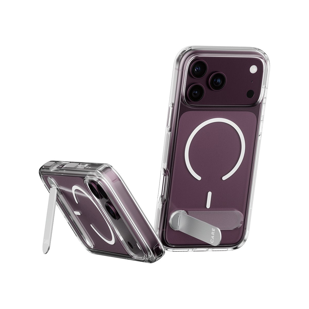 Panzerglass Care Kickmand Case Transp.White Magsafe Iphone 18pro Max/17 Pro Max