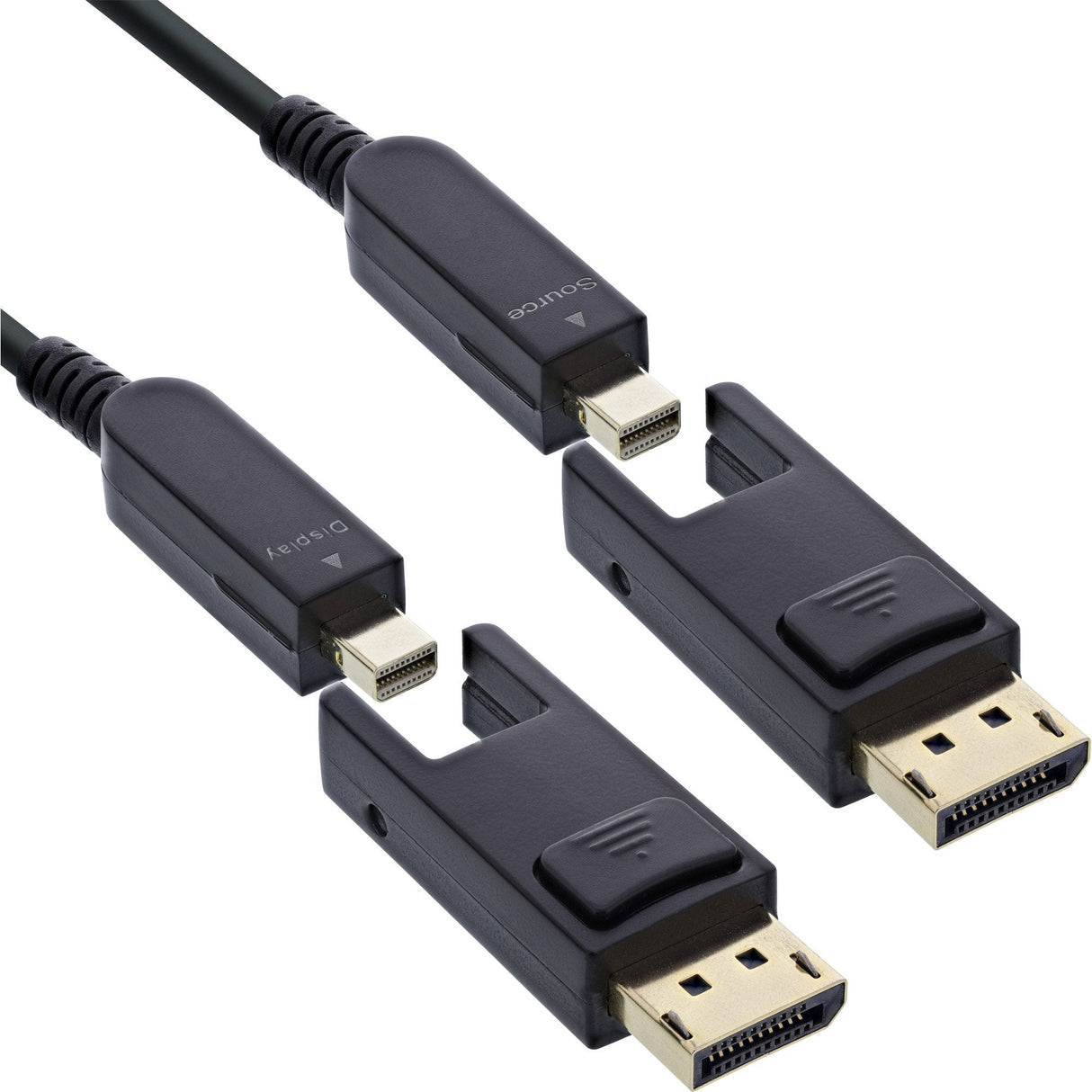 Inline® Displayport 1.4 Aoc Cable, 8k4k, Displayport Plug Detachable 25m