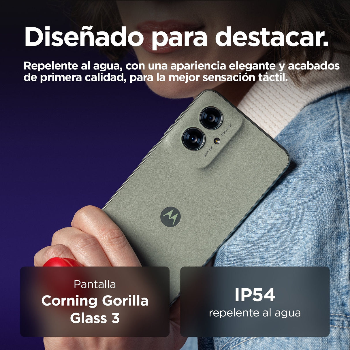 EAN 8033779077319 - Motorola moto g55 5G 16,5 cm (6.49") SIM doble Android 14 USB Tipo C 8 GB 256 GB 5000 mAh Verde imagen 7
