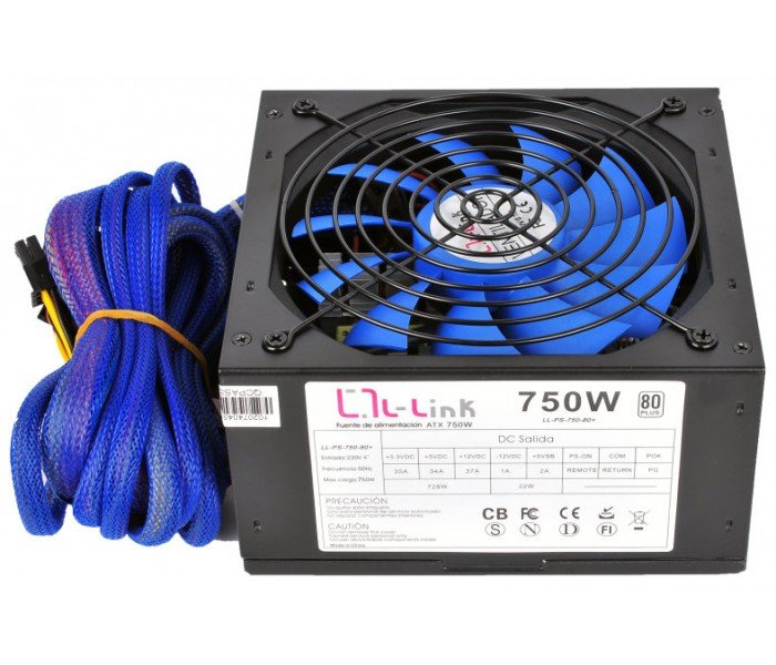 L-Link Fuente De Alimentación 750w Ll-Ps-750-80+