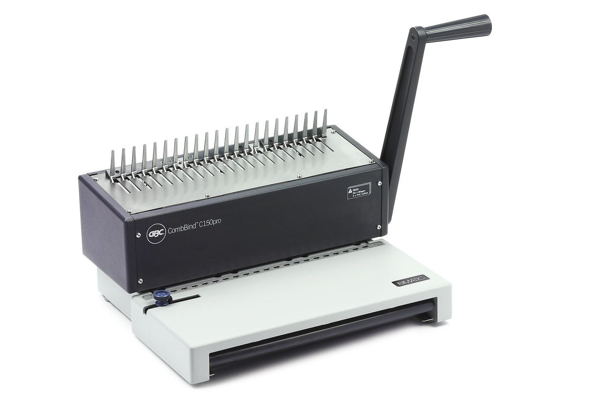 EAN 0013465271106 - GBC CombBind C150Pro Encuadernadora de canutillo 450 hojas Aluminio, Negro imagen 1
