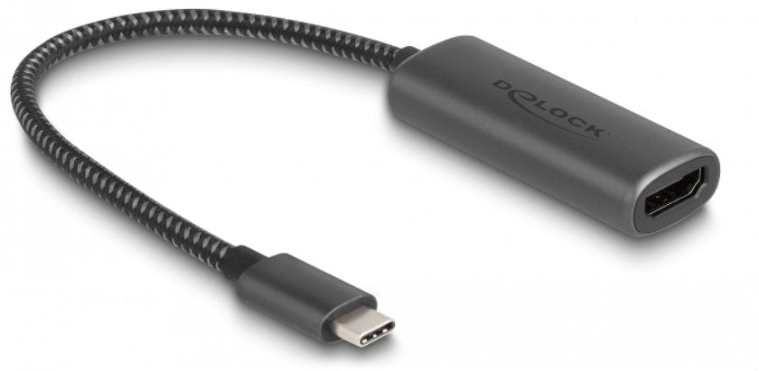 Delock Usb Tipo-C Adaptador A Hdmi (Dp Alt Mode) 8k Con Hdr Funktion Aluminium