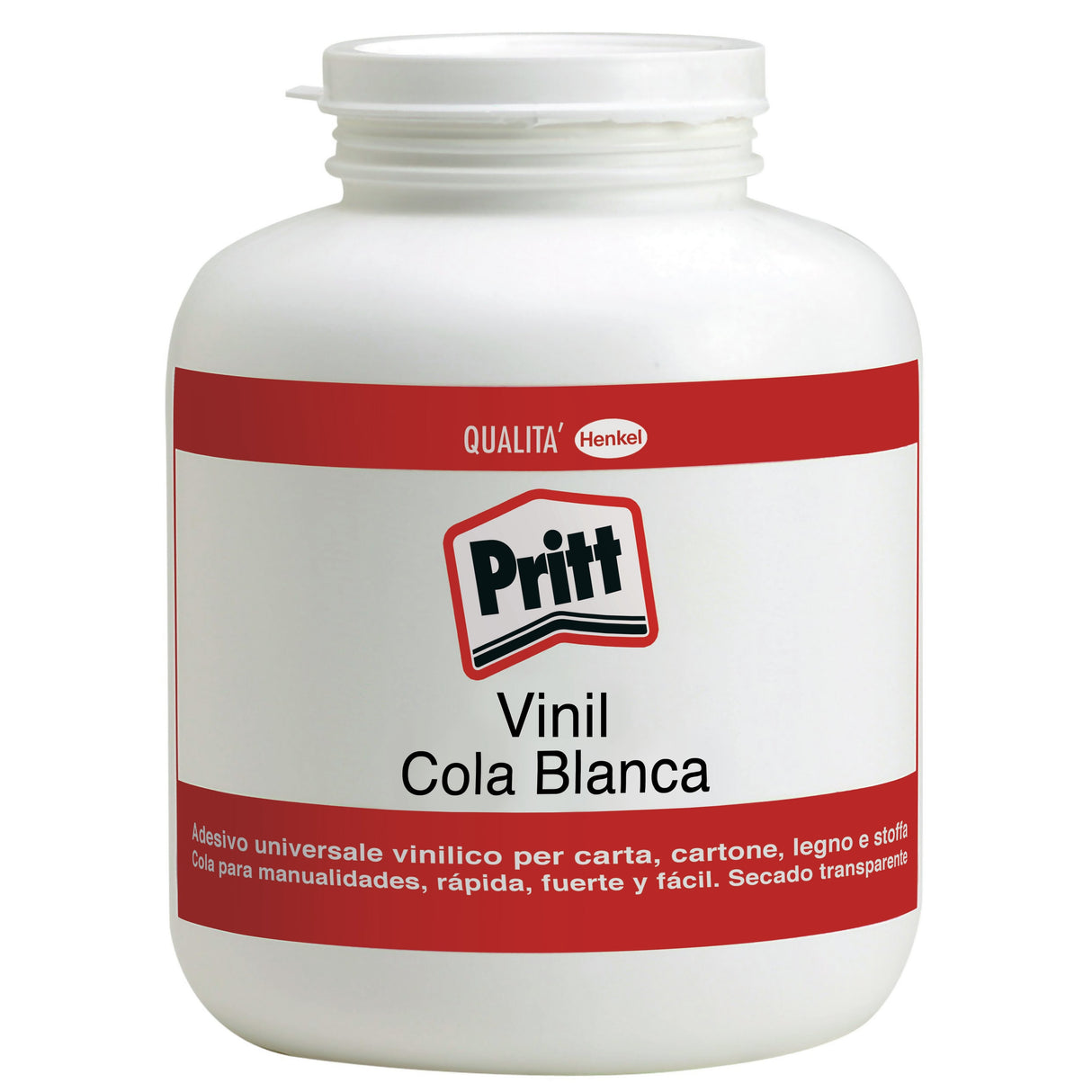 Cola Blanca Pritt 1kg Ideal Para Hacer Manualidades. Pega De Manera Rapida, Fuerte Y Facil. Apta Para Uso Infantil. Pritt