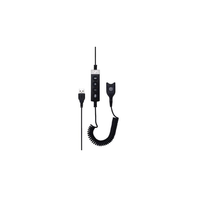 Cable Adaptador Epos Usb-Ed Cc 01 Ms Negro, Para Auriculares De Las Series Circle Y Century 1000824