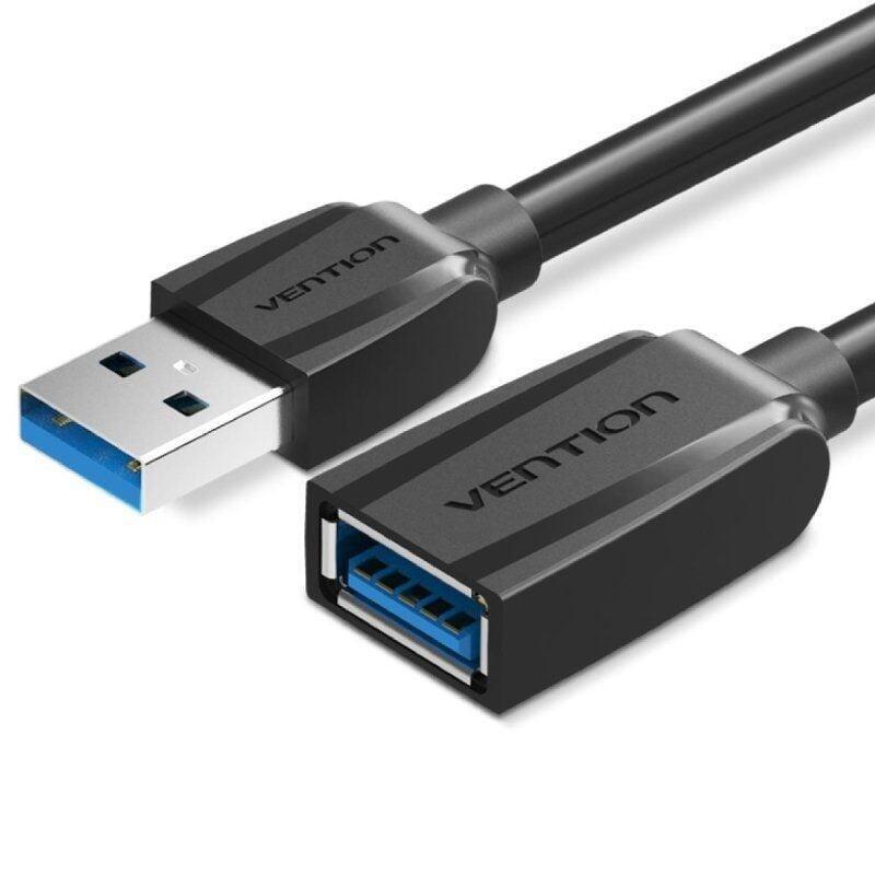 Cable Alargador Usb 3.0 Vention Vas-A45-B300 Usb Macho Usb Hembra 5gbps 3m Negro