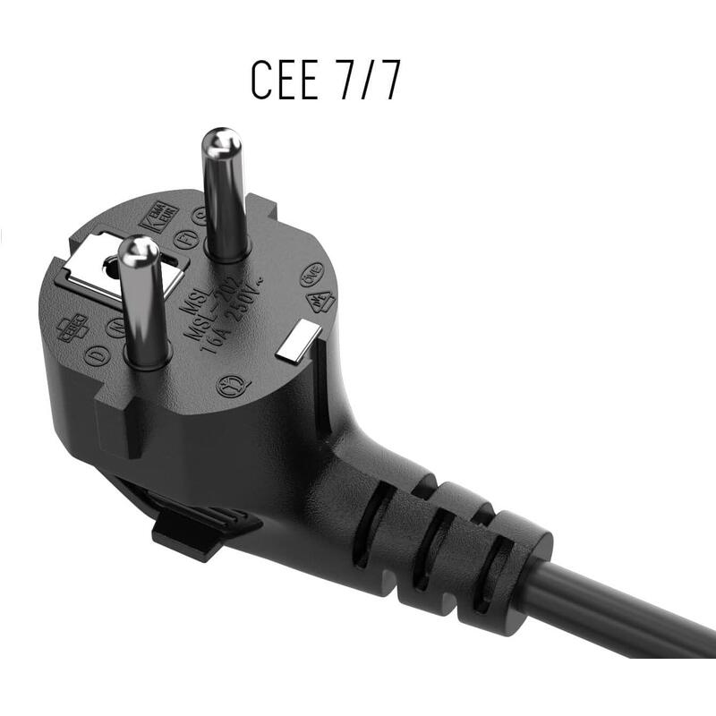 Cable Alimentacion Trebol C5 1.8 M Eu Negro