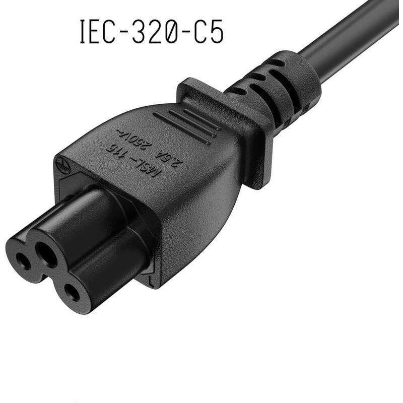 Cable Alimentacion Trebol C5 1.8 M Eu Negro