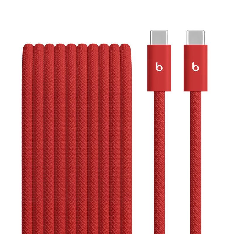 Cable Beats 240w Usb-C To Usb-C Braided (3 M / 10 Ft) - Rapid Red
