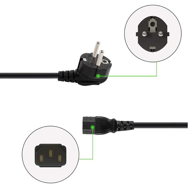 Cable De Alimentacion Schuko C13 1.20m Negro Chuco