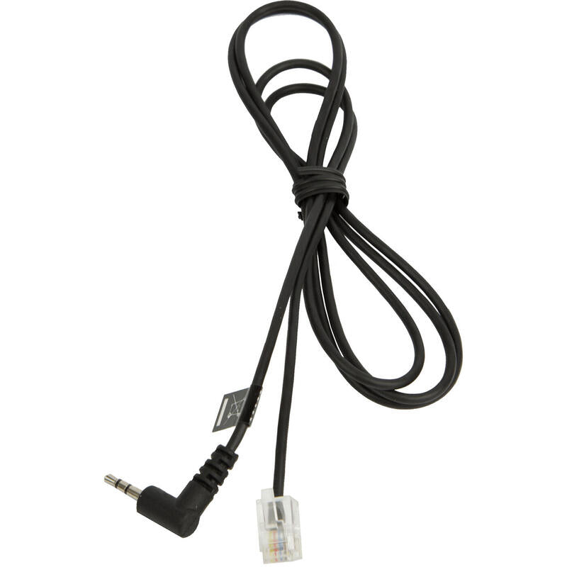 Cable De Audio Jabra - 1 M - Extremo Prinicpal: 1 X Rj-10 Macho - Extremo Secundario: 1 X Sub-Minifono Macho - Negro