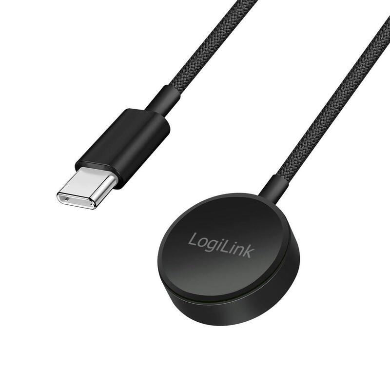 Cable De Carga Smartwatch, Carga Por Inducción, Galaxy Watch 38/Activo 1/2/Ultra, 1 M, Negro