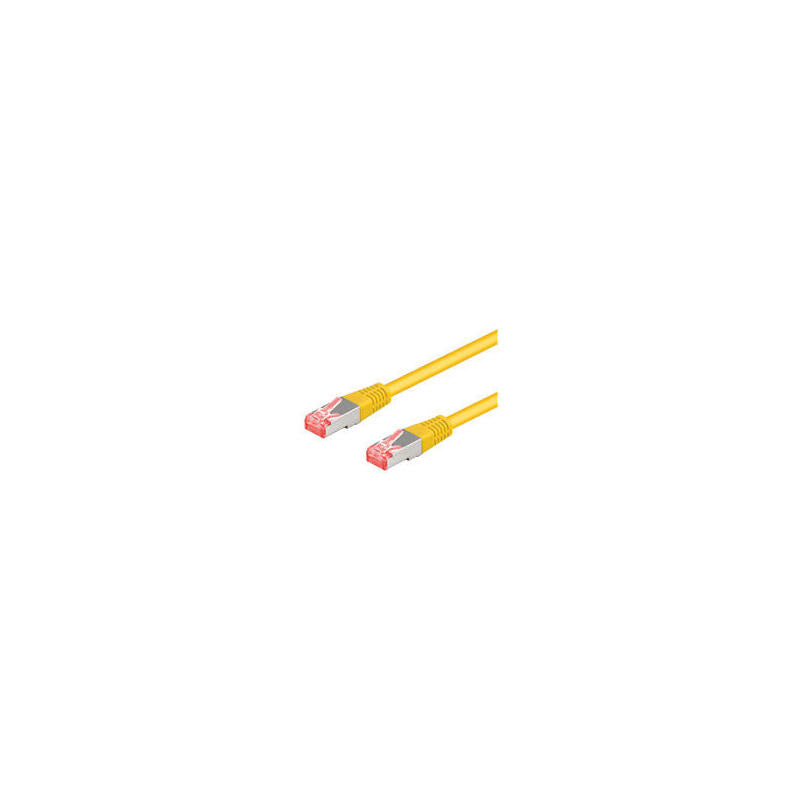 Cable De Conexión Goobay Rj-45 Cat.6a S/Ftp Amarillo, 2 Metros 93740