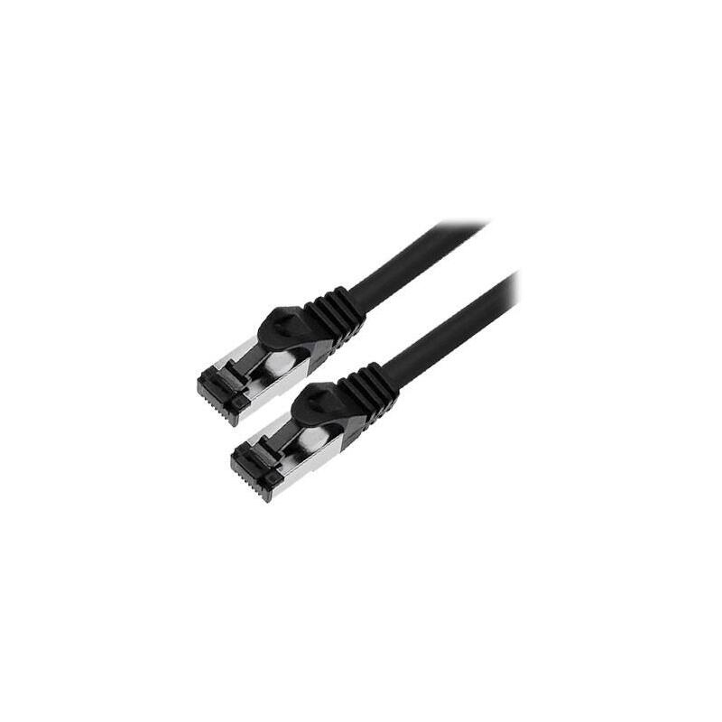 Cable De Red Cat8 Rj45 S/Ftp 0,5m Negro