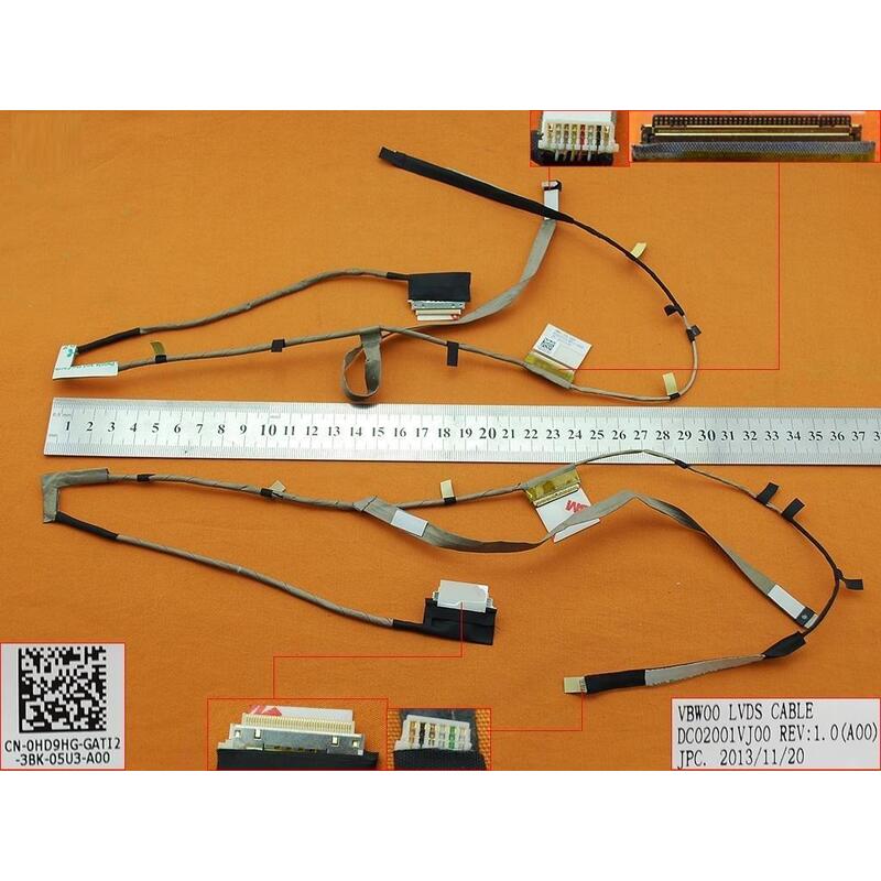 Cable Flex Para Portátil Dell
Modelos: Inspiron 15 3537, 15 5537, 15 3521, 15 5521
P/N: 0hd9hg, Dc02001vj00